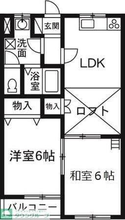 グリーンパレス今井Bの物件間取画像
